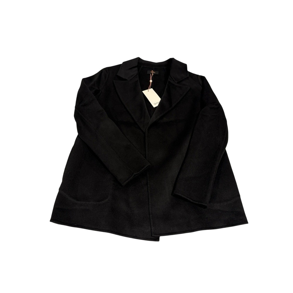 Quince 100% Mongolian Cashmere Double-faced Open Blazer XS Black NWT